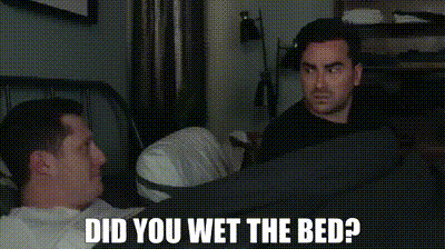 did you wet the bed?