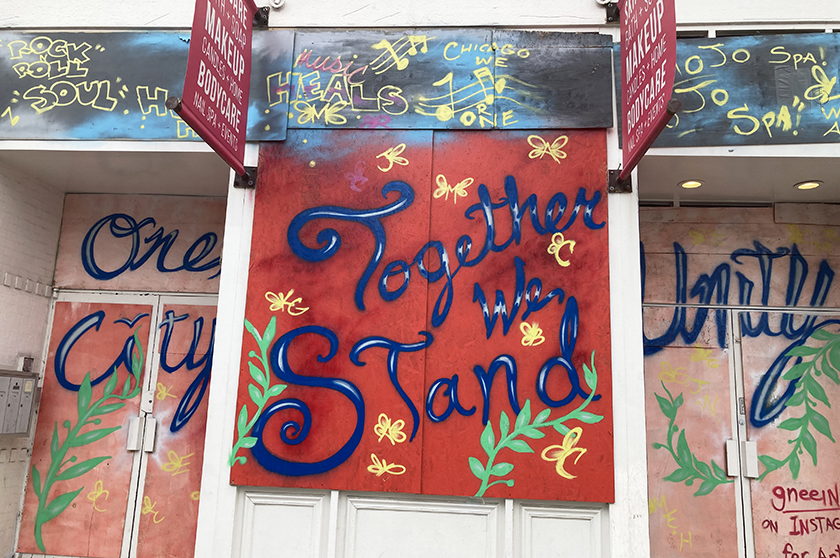 Together We Stand BLM art Chicago